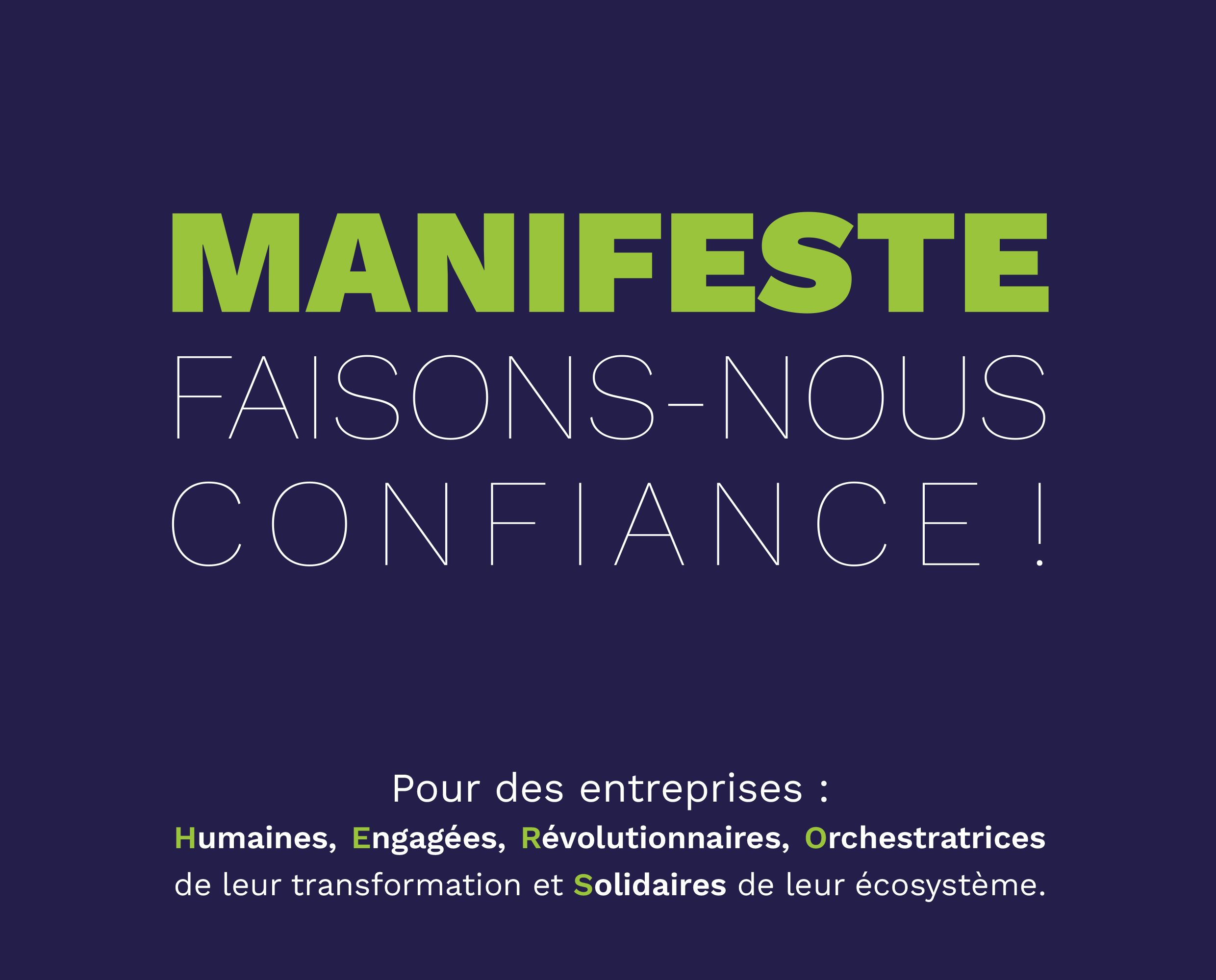 MANIFESTE